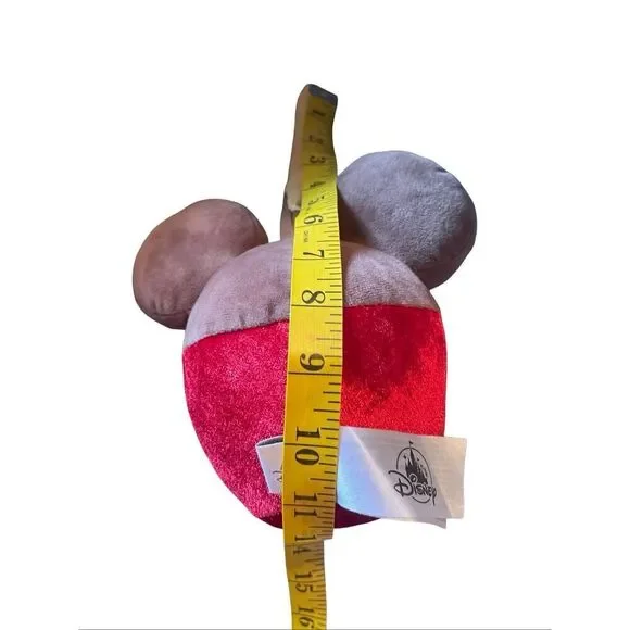 Disney Brown Red Yellow Mickey Mouse Candy Apple Plush Toy 11" - Picture 6 of 8